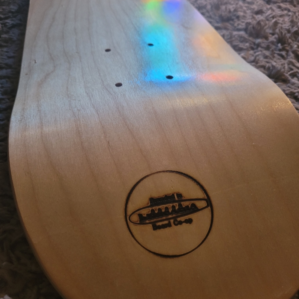 "Branded in" Leucadia Board Co-op Skateboard deck
